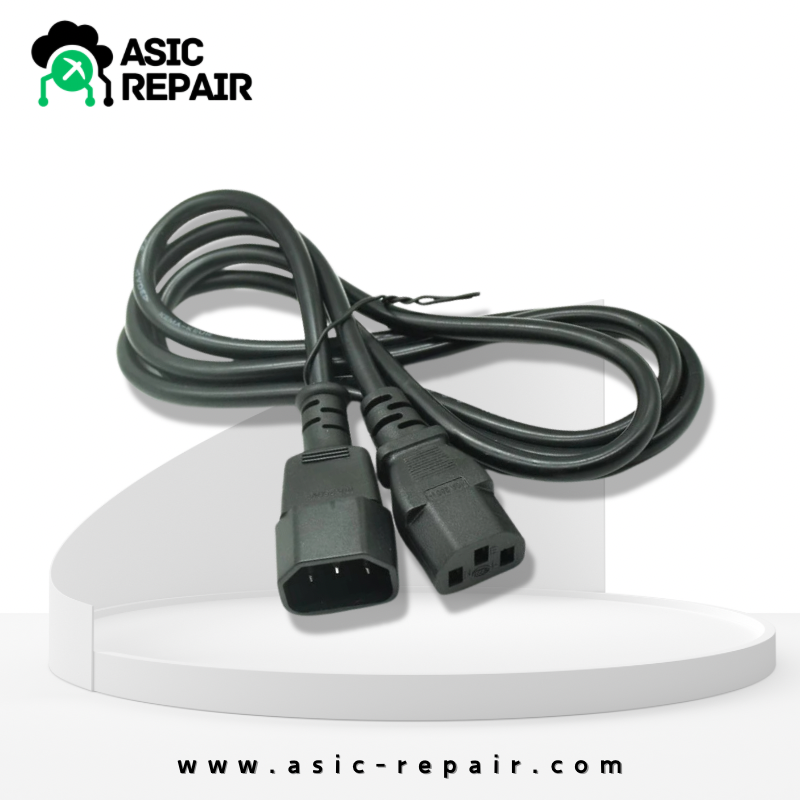 C13 to C14 Power Cord for Antminer Crypto Miner to PDU Power Distribution Unit